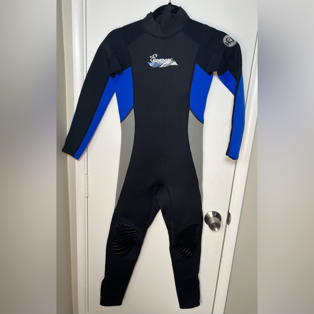 Seavenger Scout 3mm Child Wetsuit - Ocean Blue - kids size 14